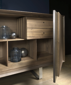 LEONARDO L430/M - Solid wood sideboard with doors by Arte Brotto - view 3